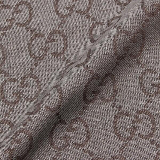GG Logo Wool Silk Scarf (165904-3G646)