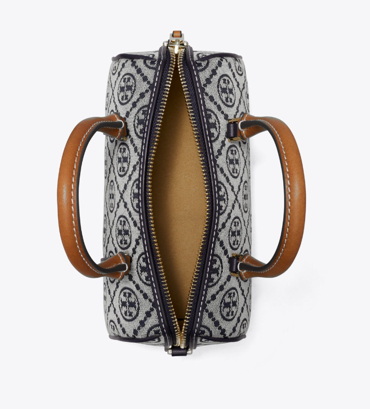 T. B. Monogram Petite Barrel Bag
