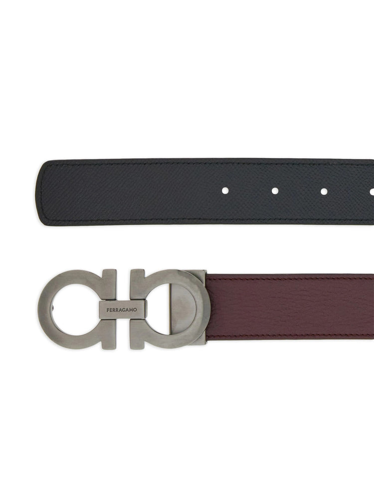 Reversible and adjustable Gancini belt
