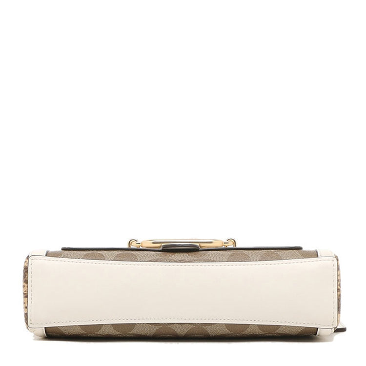 Coach Shoulder Bag In Blocked Signature Canvas