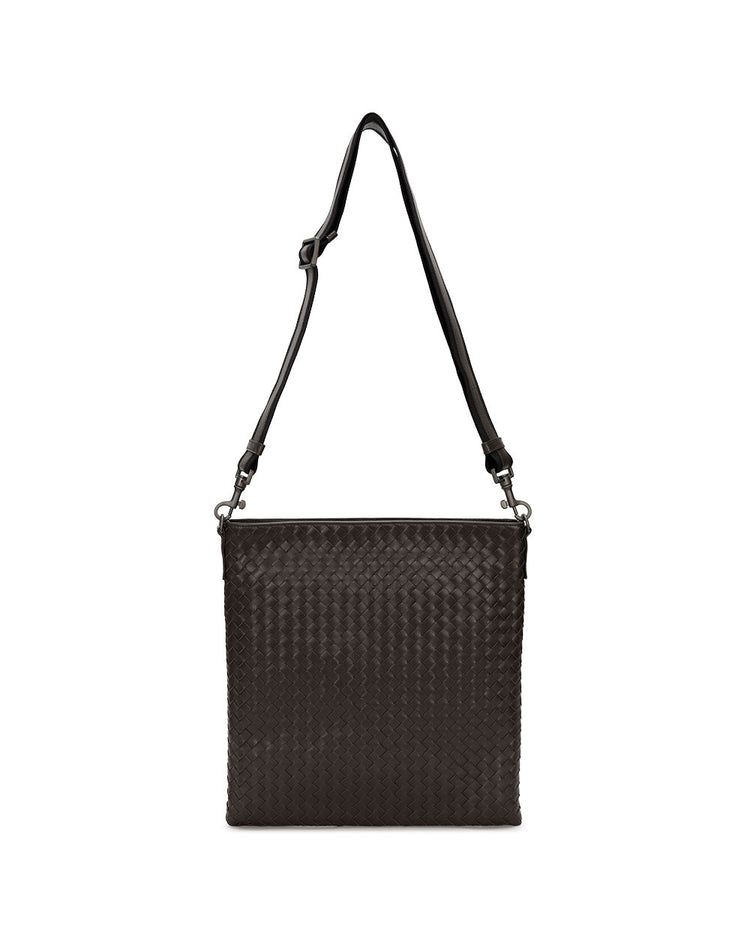 Woven Lamb Leather Shoulder Bag
