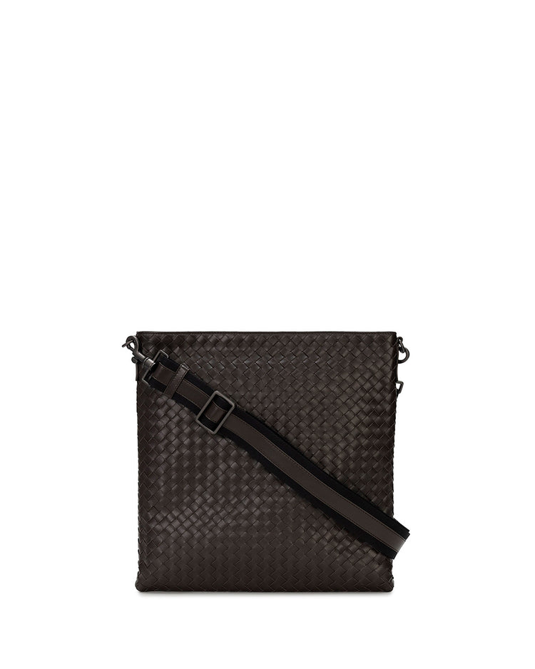 Woven Lamb Leather Shoulder Bag