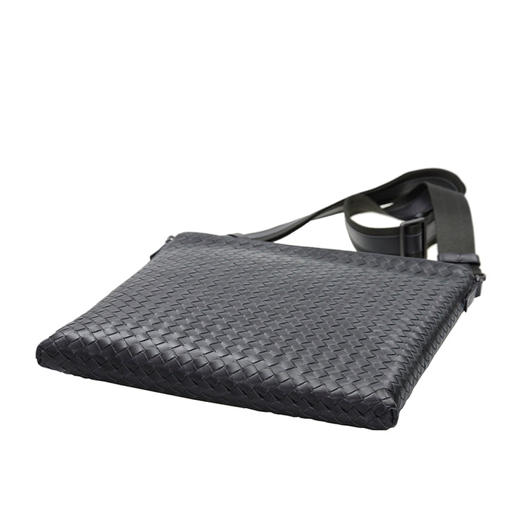 Woven Lamb Leather Shoulder Bag