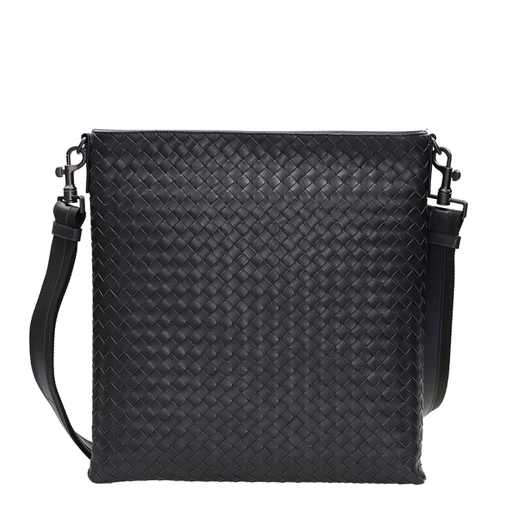 Woven Lamb Leather Shoulder Bag