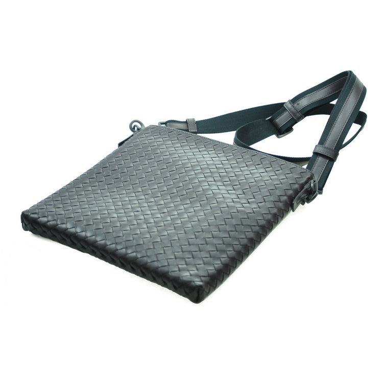 Woven Lamb Leather Shoulder Bag