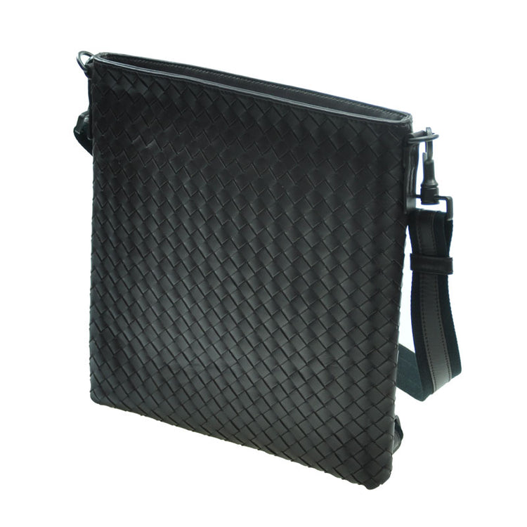Woven Lamb Leather Shoulder Bag