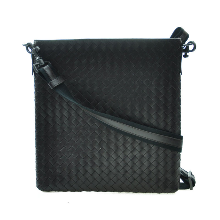 Woven Lamb Leather Shoulder Bag