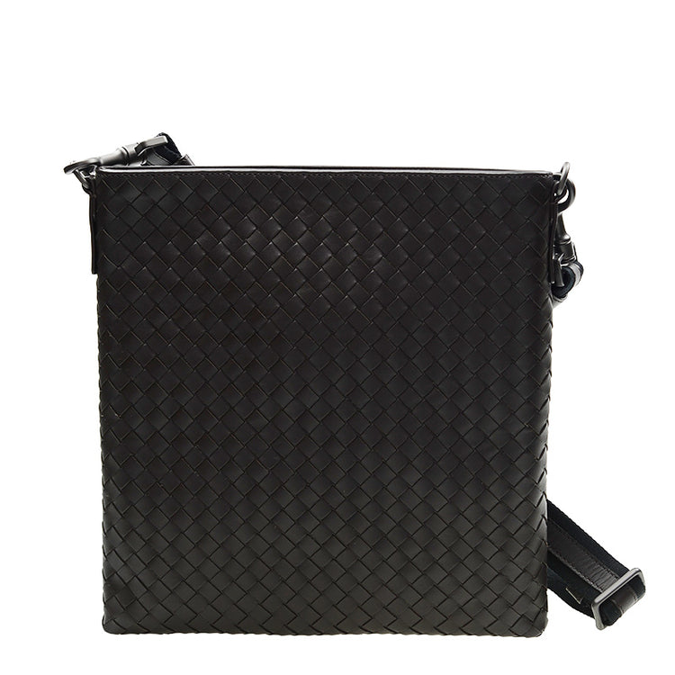 Woven Lamb Leather Shoulder Bag