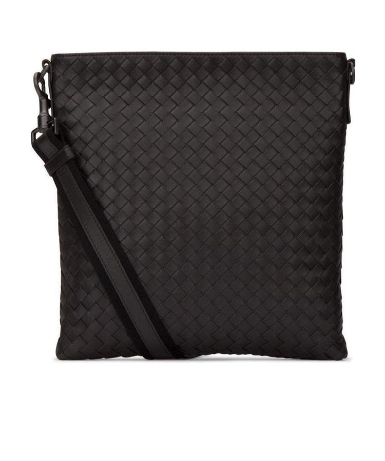 Woven Lamb Leather Shoulder Bag