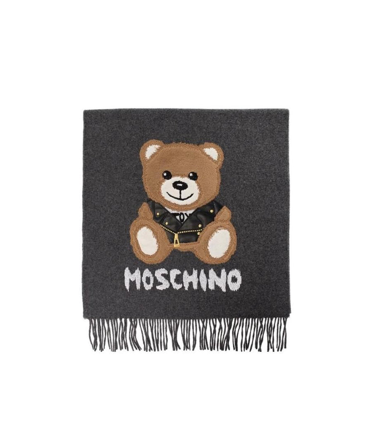 Moschino Biker Teddy Wool Muffler