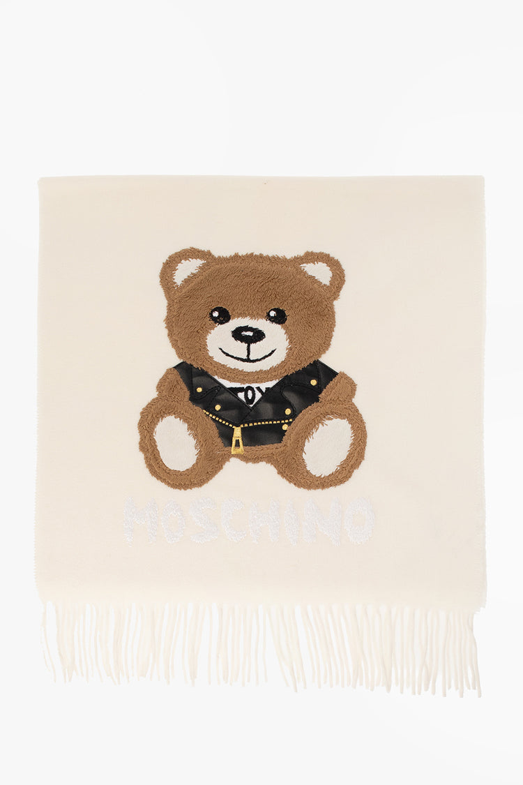 Moschino Biker Teddy Wool Muffler