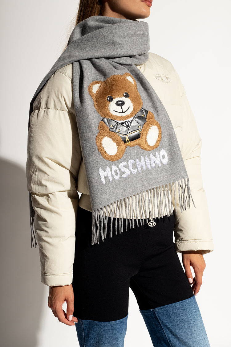 Moschino Biker Teddy Wool Muffler
