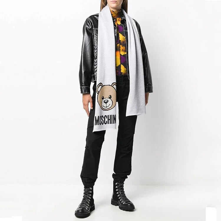 Moschino Cozy Teddy Bear Muffler