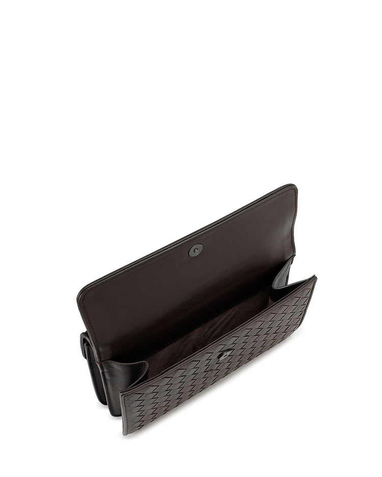 Woven Leather Shoulder Bag