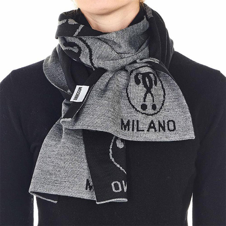 Moschino Reversible Patterned Muffler (50055)