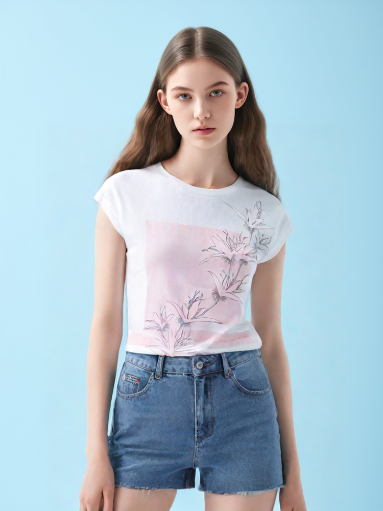 Round Neck Short Sleeves T-Shirt