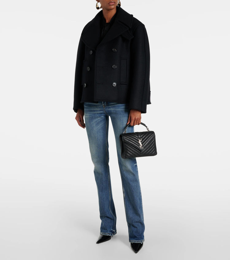 COLLEGE MEDIUM IN QUILTED LEATHER