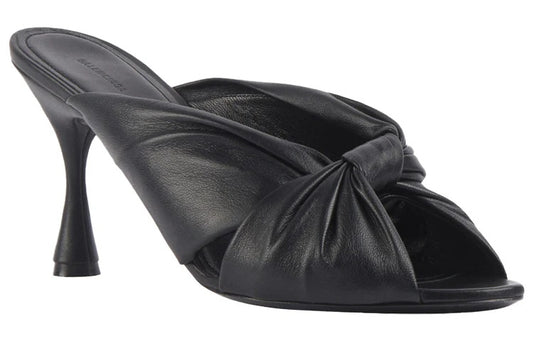 Balenciaga Small High Heels Black Slippers 617574WA2M01000