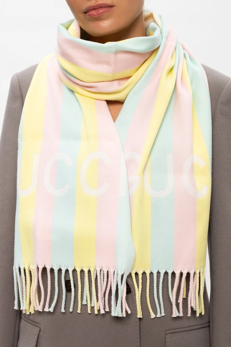 Gucci Striped Wool Scarf