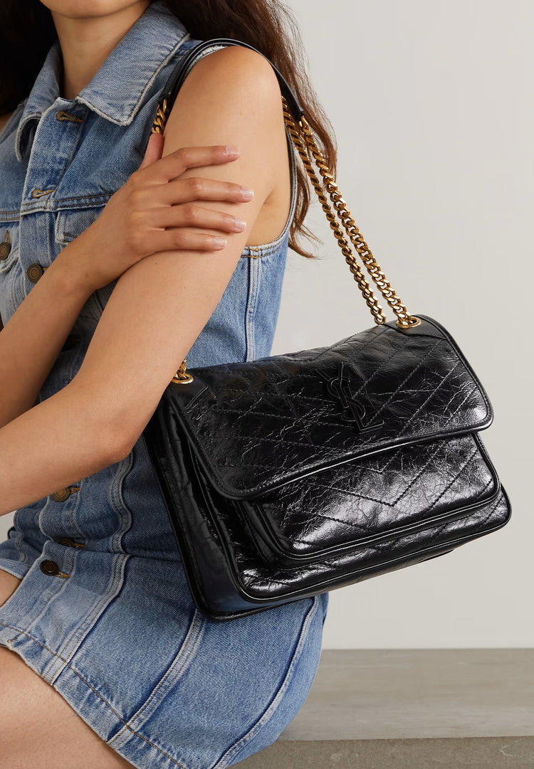 YSL NIKI MEDIUM IN VINTAGE LEATHER