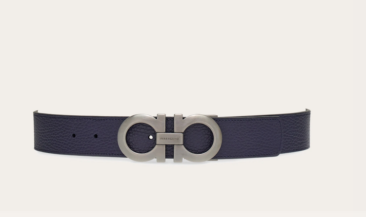 Reversible and adjustable Gancini belt