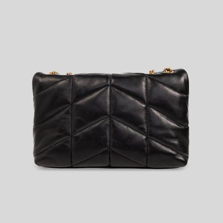 YSL Toy Puffer In Lambskin Blac