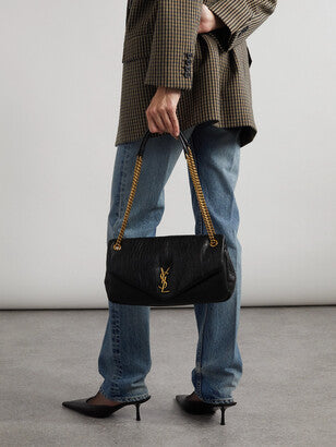 Calypso medium padded textured-leather shoulder bag
