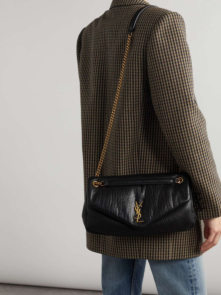 Calypso medium padded textured-leather shoulder bag