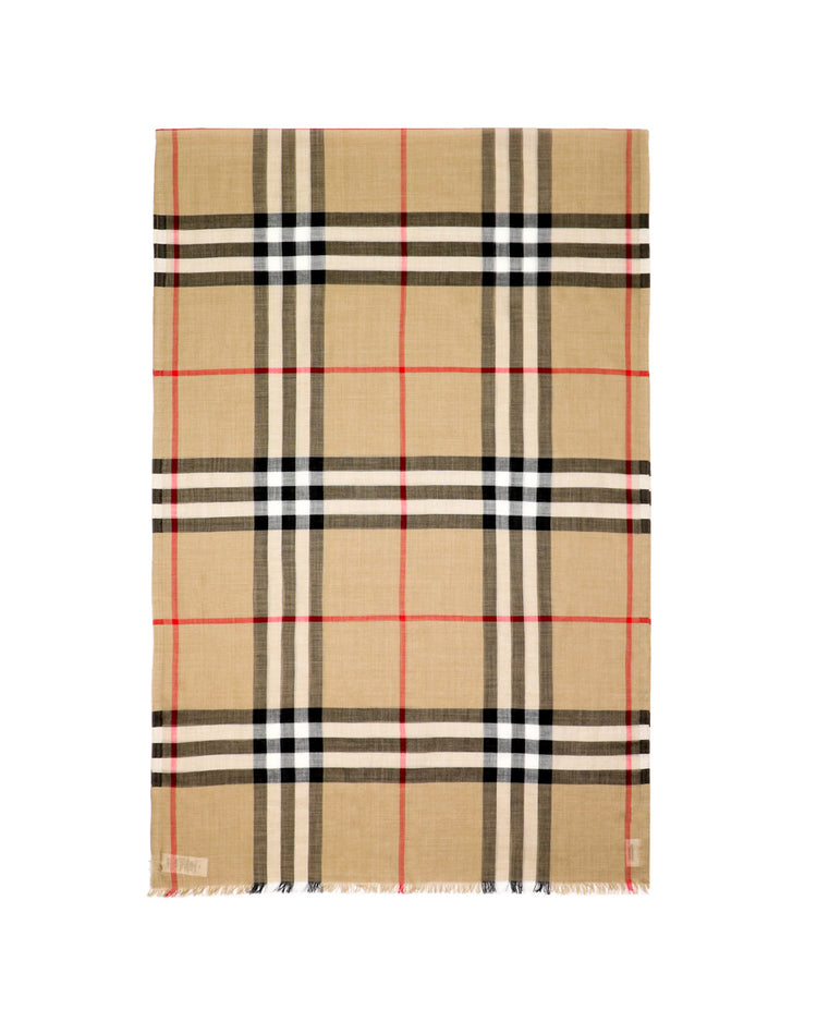 Lightweight Check Scarf