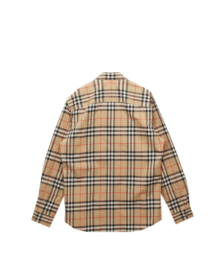 Check Cotton Long-Sleeves Shirt