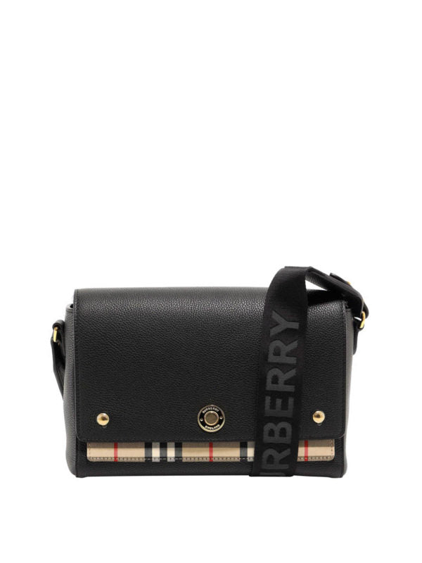 Burberry Note leather shoulder bag