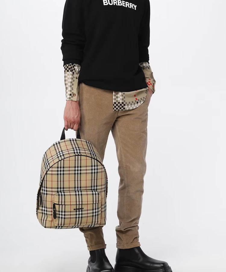 Burbbery Check Backpack