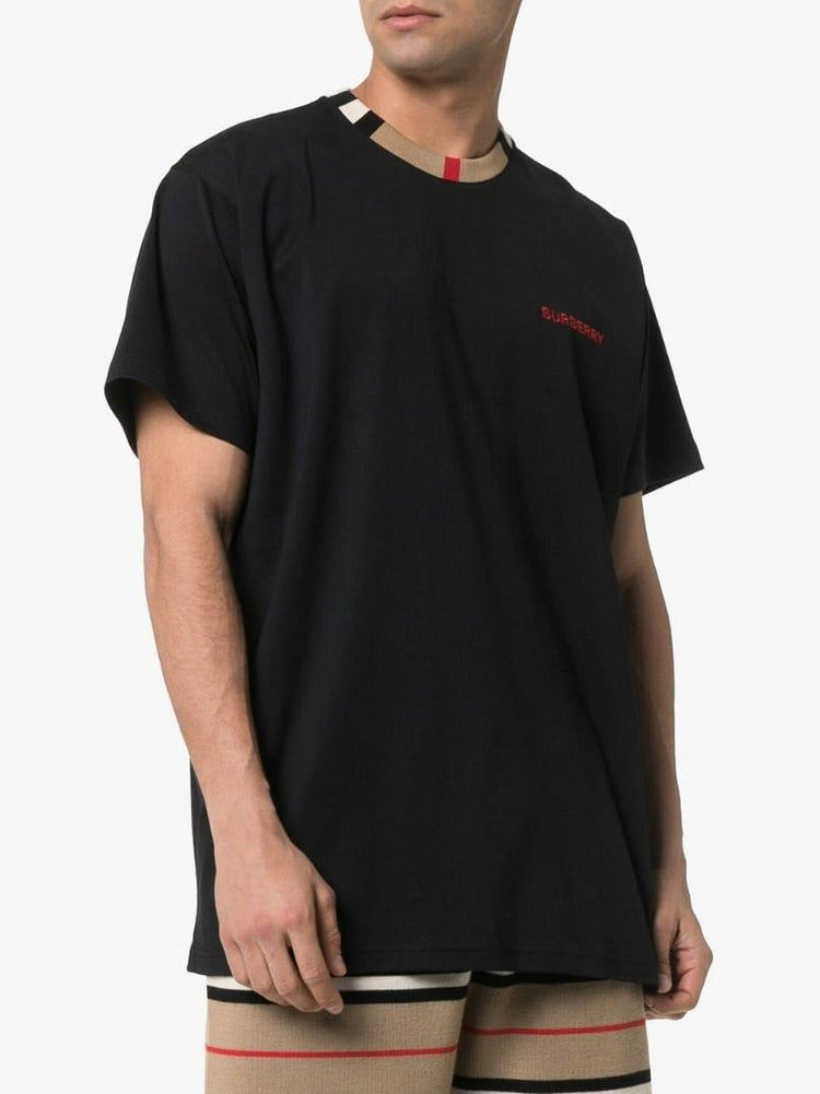 BURBERRY ICON NECK MAN T