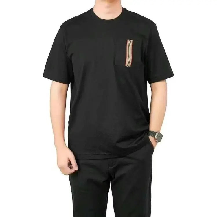 BURBERRY ICON STRIPE ELLISON POCKET MAN T