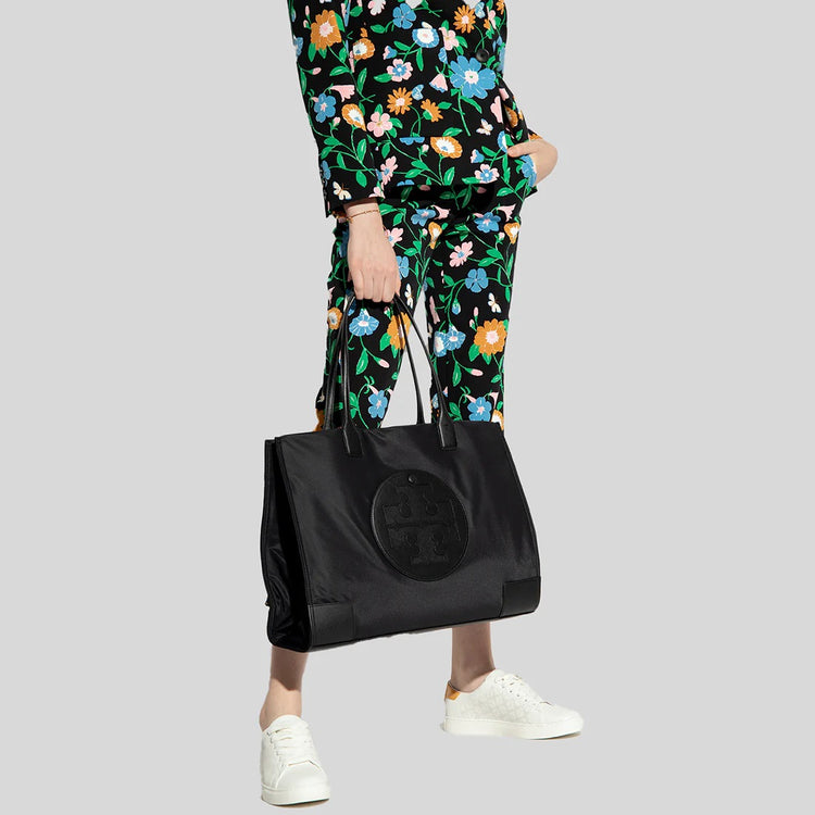 Tory Burch Black Ella Tote Bag