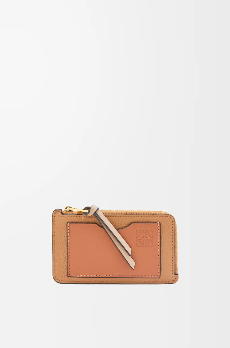 Coin cardholder in soft grained calfskin