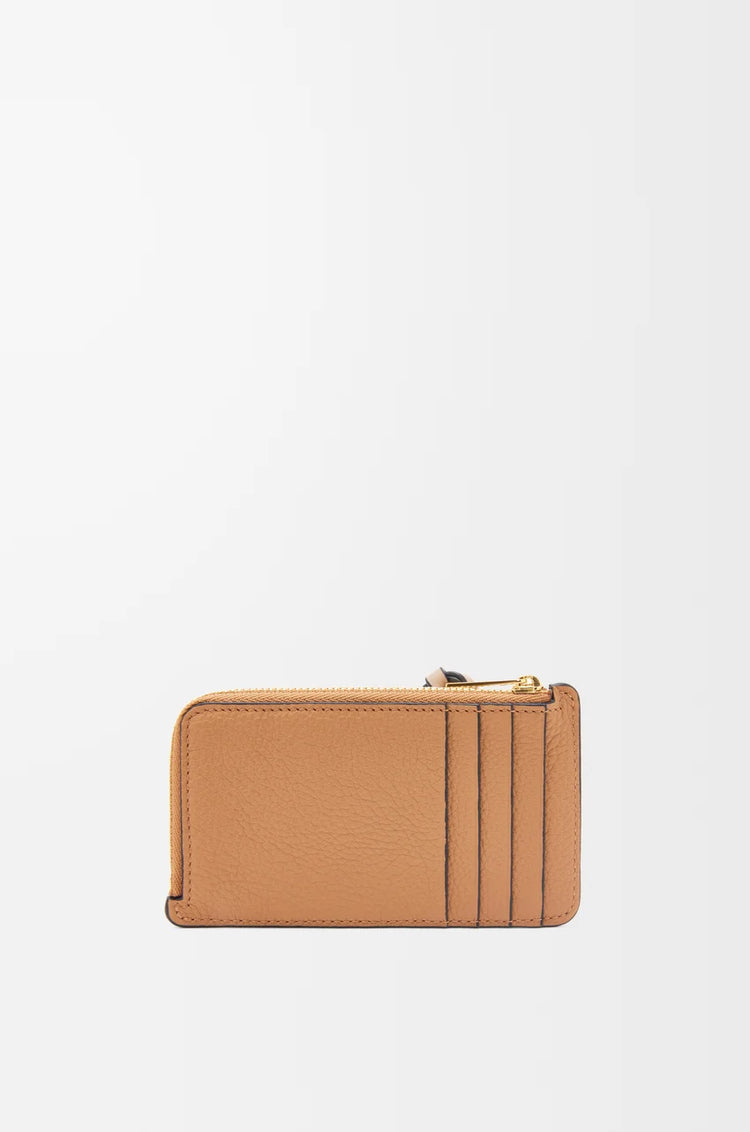 Coin cardholder in soft grained calfskin