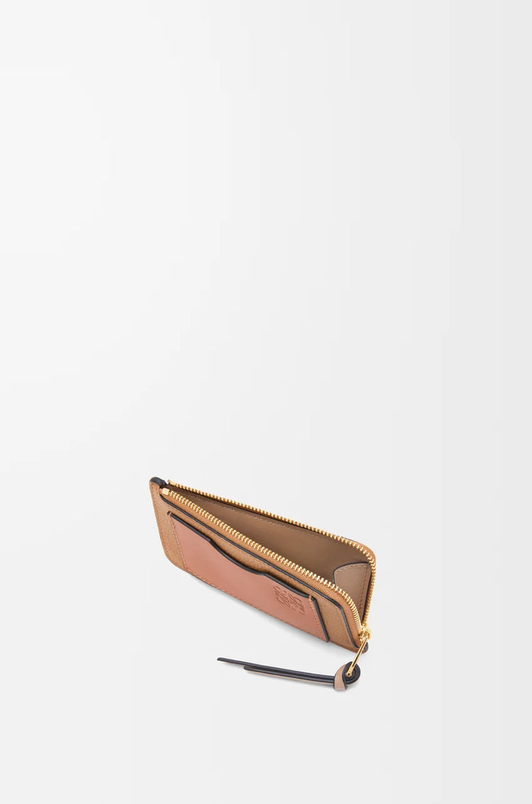 Coin cardholder in soft grained calfskin