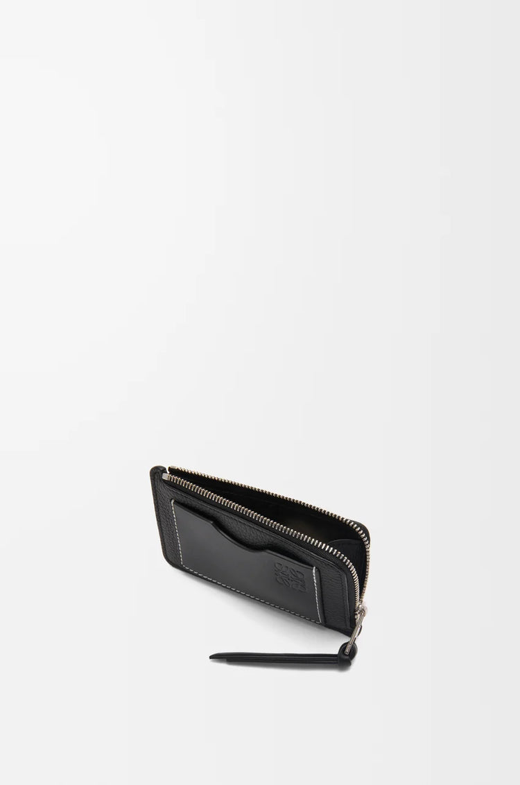 Coin cardholder in soft grained calfskin