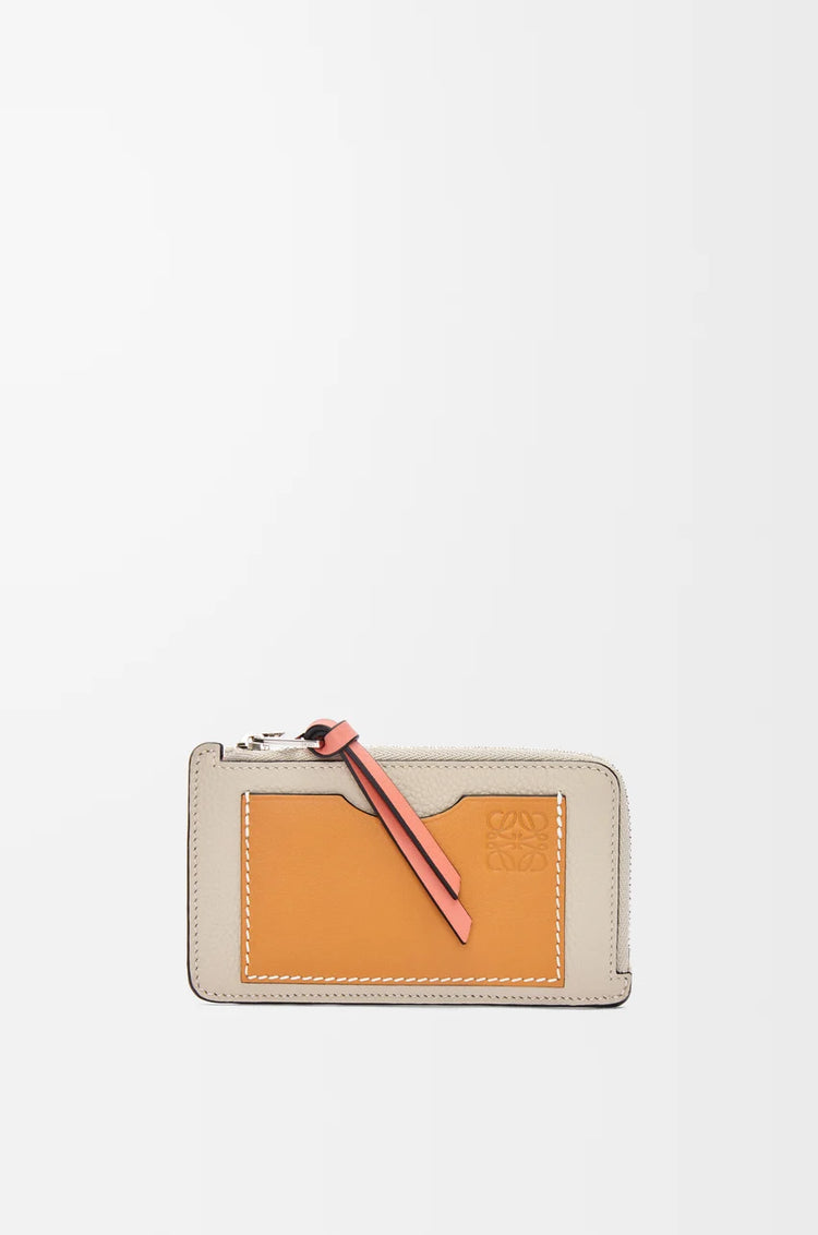 Coin cardholder in soft grained calfskin