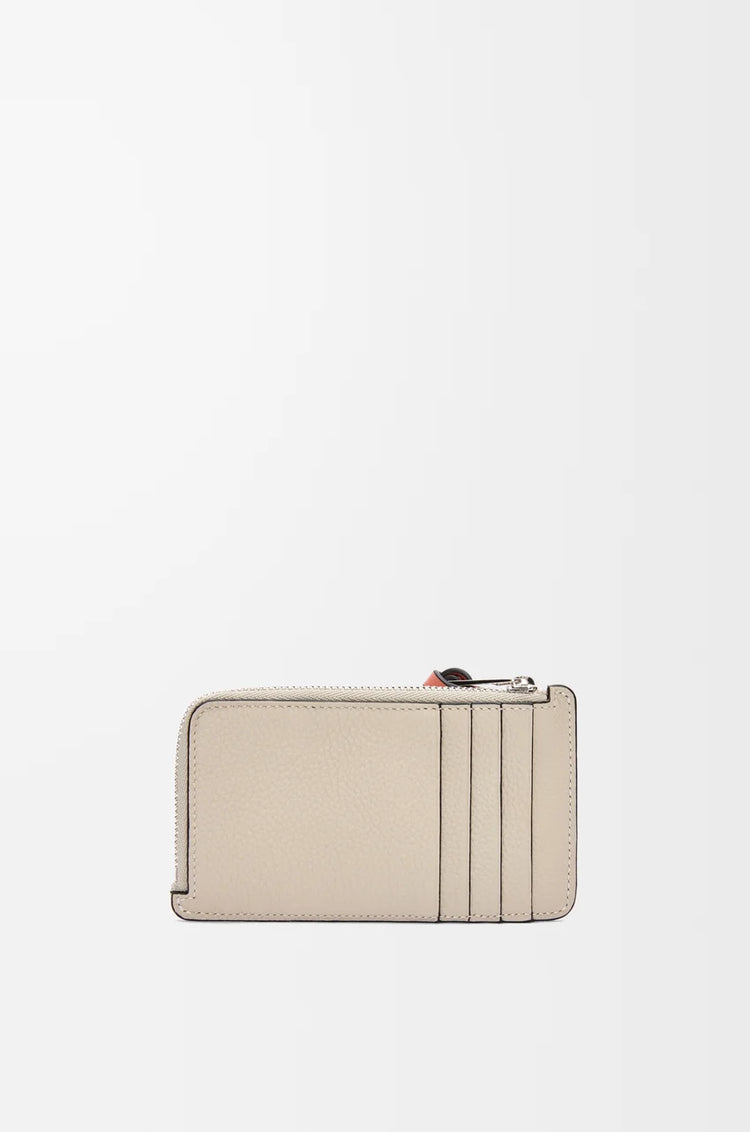 Coin cardholder in soft grained calfskin