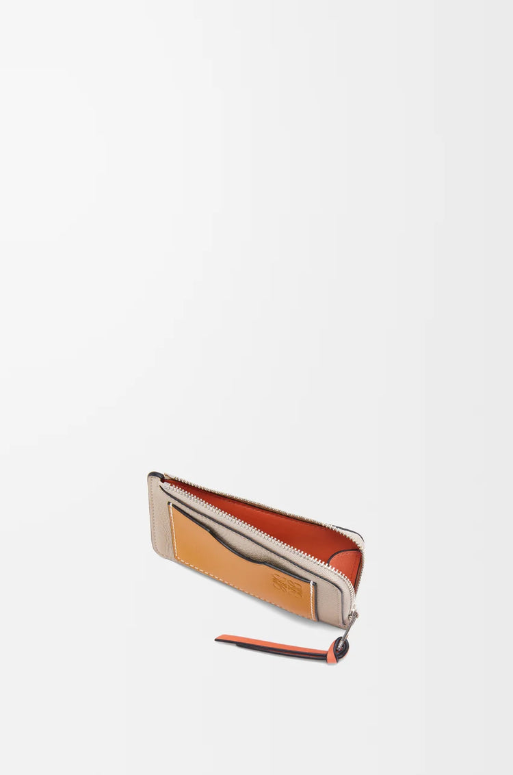 Coin cardholder in soft grained calfskin