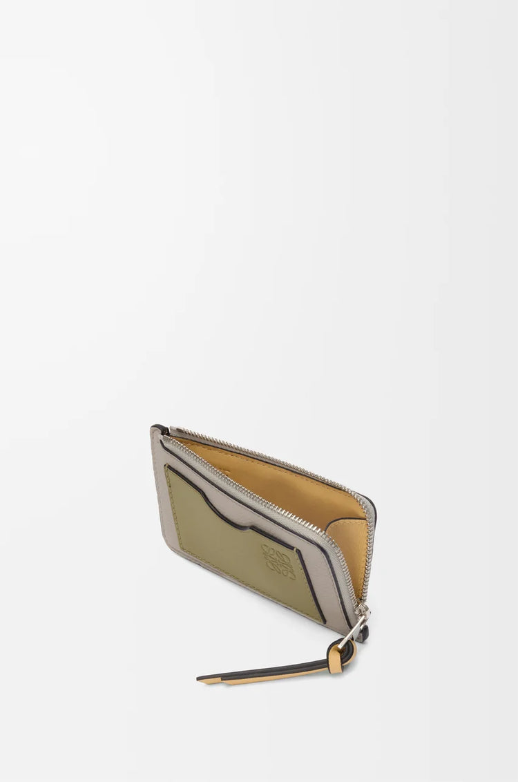 Coin cardholder in soft grained calfskin