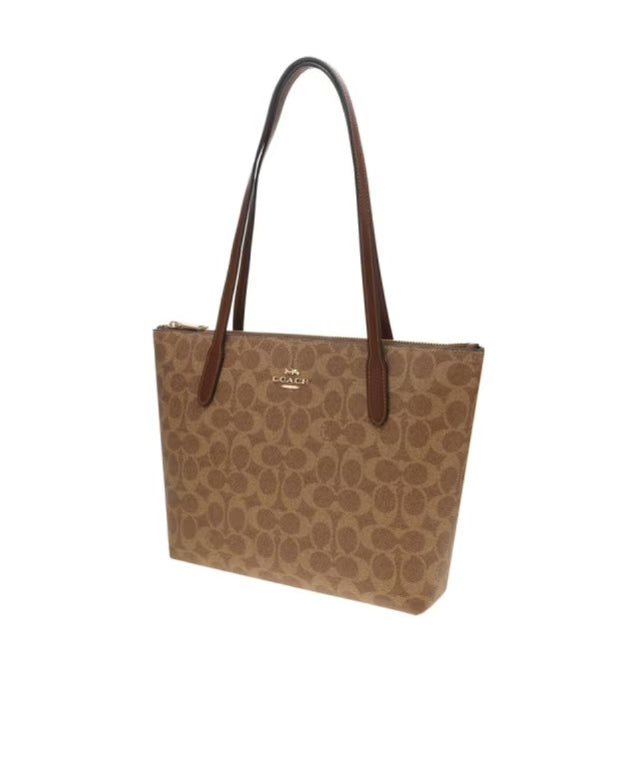 FIONA ZIP TOTE BAG IN SIGNATURE CANVAS CBT18