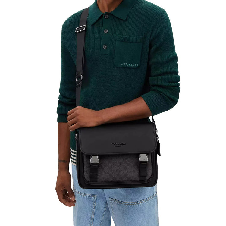 Coach Racer Messenger Bag In Signature Canvas