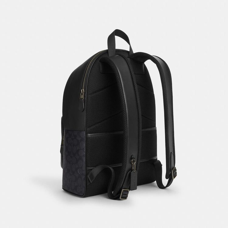 Coach Warner Backpack In Signature Canvas