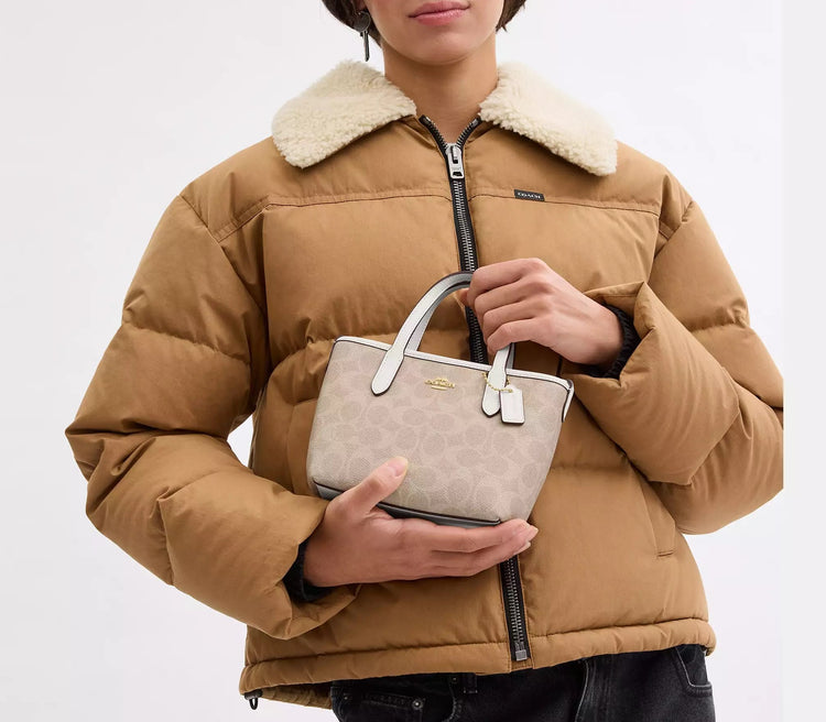 Coach City Mini Tote Bag In Signature Canvas