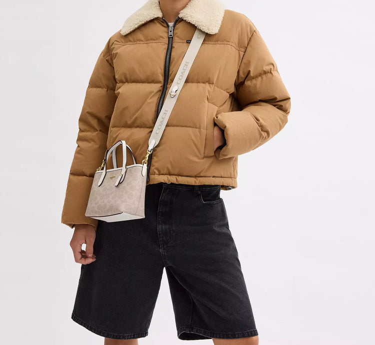 Coach City Mini Tote Bag In Signature Canvas