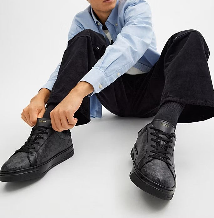 COACH HIGH LINE SNEAKER IN SIGNATURE CANVAS