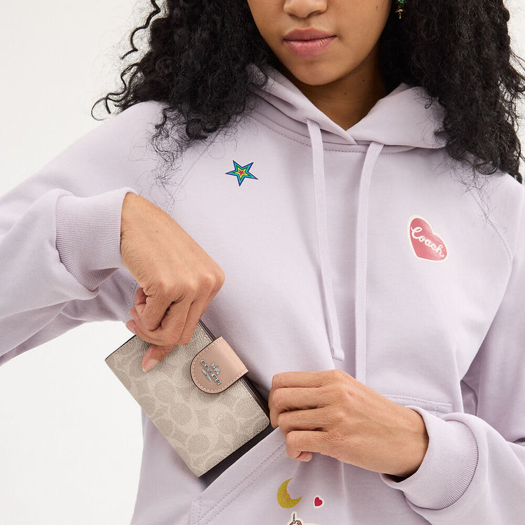 Medium Corner Zip Wallet In Signature Canvas